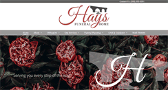 Desktop Screenshot of haysfuneralhome.com
