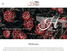 Tablet Screenshot of haysfuneralhome.com